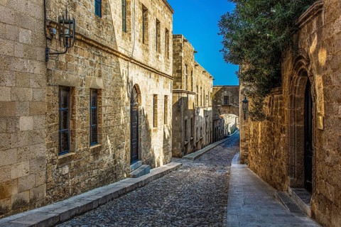 Knight's Street in Old Town from the time of the Order of St. John, the only preserved street from