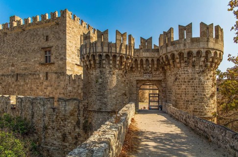 Fortress tower, Grand Master's Palace built in the 14th century by the Order of Johnnite, fortress