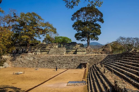 Ostplaza with structure 22, Copan, Honduras, Honduras