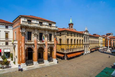 Loggia del Capitanio, representative seat of the former Republic of Venice, Piazza dei Signori,