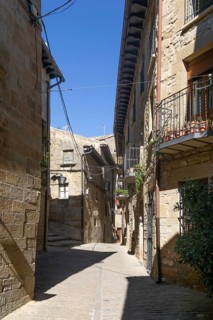 Historic buildings in medieval village of Sos del Rey Católico, Cinco Villas district, Zaragoza