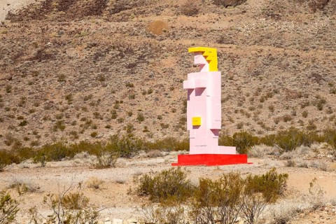 Beatty, Nevada - Art is the attraction in Rhyolite, a town that boomed briefly after gold was