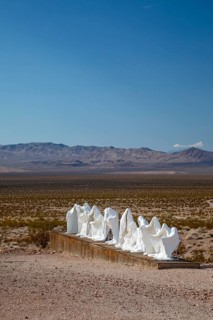 Beatty, Nevada - Art is the attraction in Rhyolite, a town that boomed briefly after gold was