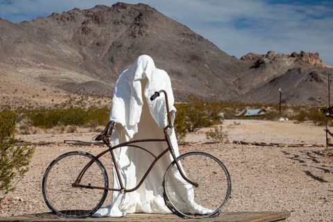Beatty, Nevada - Art is the attraction in Rhyolite, a town that boomed briefly after gold was