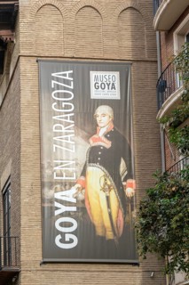 Banner for Museo Goya, Colección Ibercaja, Museo Camón Aznar museum wall poster, Zaragoza, Aragon,