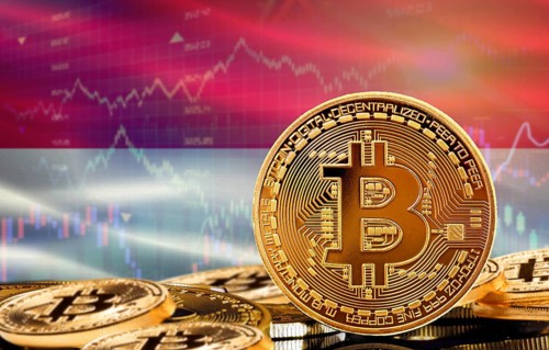 Investors in cryptocurrency and Blockchain Technology in Indonesia, Concept. Bitcoin with