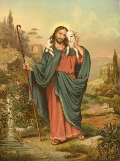 Biblical scene, Bible, The Good Shepherd, refers to Jesus Christ in the Christian tradition and is