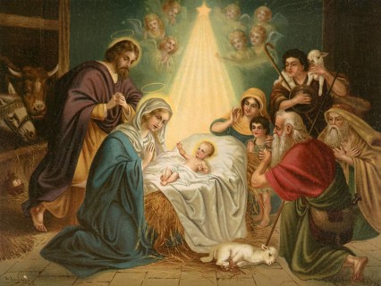 Biblical scene, Bible, The Birth of Christ, biblical story of the birth of Jesus, which is
