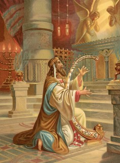 Biblical scene, Bible, David the Psalmist, was the biblical king of Israel, who is traditionally