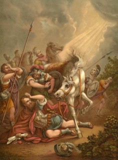 Biblical scene, Bible, The Conversion of Paul, a central event in Christian history in which Saul,