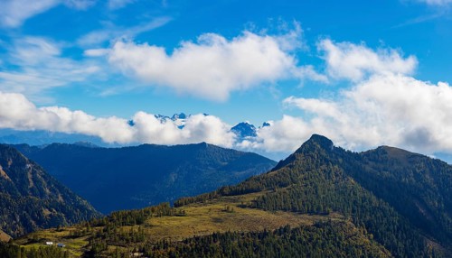 View from Hoher First to Hochwieskopf and Dachstein, Osterhorn Group, Salzkammergut, Province of