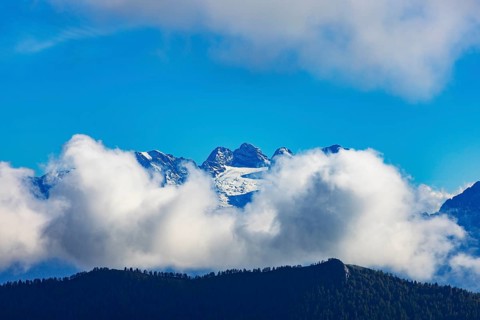 View from Hoher First to Einberg and Dachstein, Osterhorn Group, Salzkammergut, Province of