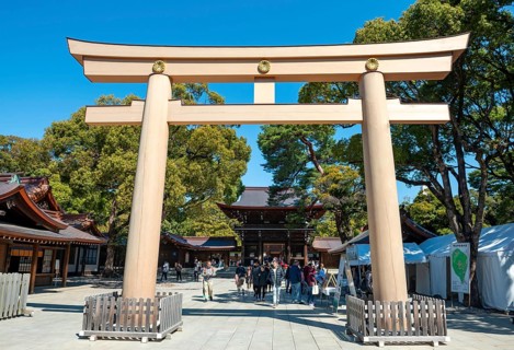 Meiji Jingu Sanno Torii at the entrance