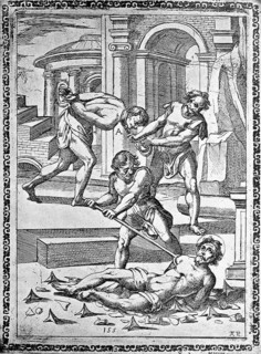 Torture, Torture, Inquisition, a. Condemned person who was dragged through the city with an iron