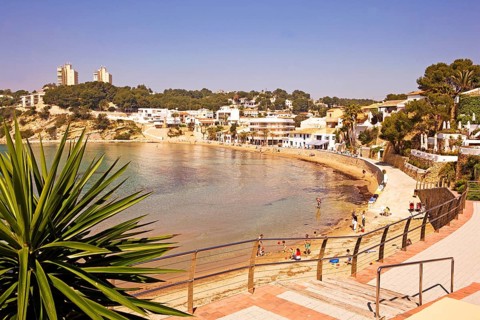 Bay, Moraira, former fishing village, pearl of the Costa Blanca, Mediterranean Sea, Playa del