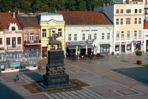 View of King Milan Square, Old Town, Niš, Serbia