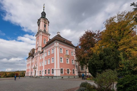Birnau pilgrimage church, exterior view, Uhldingen-Mühlhofen am Lake Constance, Baden-Württemberg,