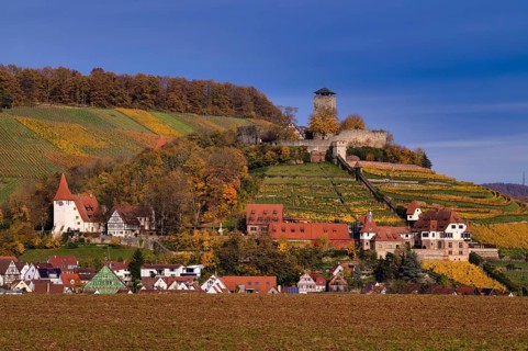 Hohenbeilstein Castle, Freizeitheim Magdalenenkirche, Lower Castle, Vineyards, Beilstein,