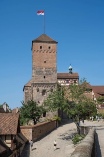 Heidenturm, Burghof, Kaiserburg, Nürnberger Burg, Nuremberg, Middle Franconia, Franconia, Bavaria,