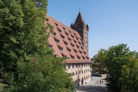 Youth hostel, formerly Kaiserstallung, Kaiserburg, Nürnberger Burg, Nuremberg, Middle Franconia,