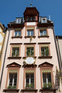 Renovated façade in Weißgerbergasse, Old Town, Nuremberg, Middle Franconia, Franconia, Bavaria,
