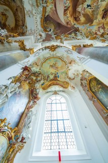 Impressively painted baroque church ceiling with large windows that let in light, ZFP Zwiefalten,