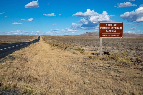 South Pass City, Wyoming - A 19-mile stretch of Wyoming Highway 28 is named the Wyoming Women's