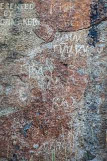 Alcova, Wyoming - Independence Rock, where more than 5, 000 emigrants carved their names while