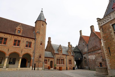 Gruuthusemuseum in the historic old town of Bruges, UNESCO World Heritage Site, Flanders, Belgium
