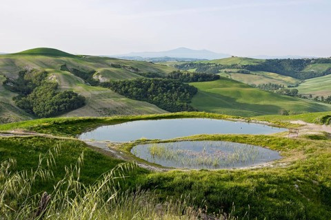 Landscape in Crete Senesi, Tuscany, Italy