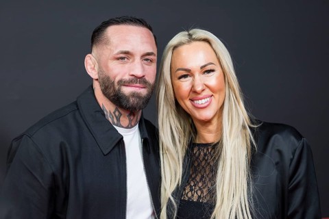 Christian Eckerlin and Dominique Eckerlin at the premiere of the Netflix film Babo in the Astor