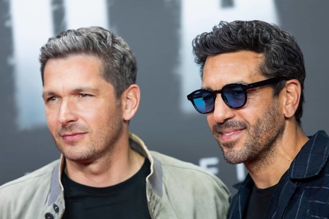 Paco-Luca Nitsche and Elyas M'Barek at the premiere of the Netflix film Babo in the Astor Film