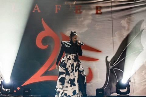 LaFee (real name: Christina Klein) live on Shadow & Light Tour 2025 at Berlin's Tempodrom on 26.10