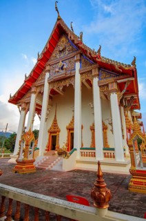 Small temple in Wat Chalong temple complex, Wat Chaithararam, Phuket Province, Phuket Island,