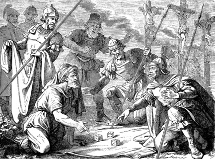The war servants on the cross, Gospel of Mark, chapter 15, Jesus' crucifixion, two criminals,