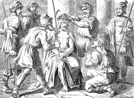 Mocking and Mistreating Jesus, Gospel of Mark, Chapter 15, Crown of Thorns, King of Jews, Beating,