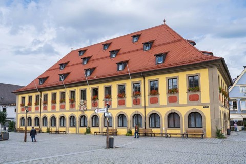 Town Hall, Market Square, Deutsche Korbstadt, Lichtenfels, Upper Franconia, Franconia, Bavaria,