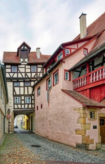 Historic Capuchin Gate from the 14th century, Rottenburg am Neckar, Baden-Württemberg, Germany