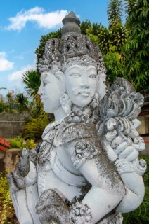 Buddha statue with four faces, four face Buddha. Brahma Vihara Brahmavihara Arama Buddhist