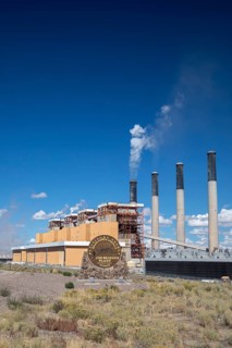 Rock Springs, Wyoming - The Jim Bridger power plant. Originally all four units were coal-fired, but