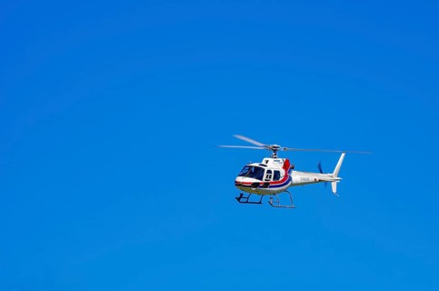 An Aerospatiale AS-350 BA Ecureuil helicopter, registration D-HAAN, from Meravo Air Company during