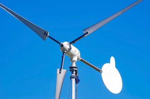 A wind generator, including a small wind turbine or small wind turbine (KWEA) with an unmarked wind