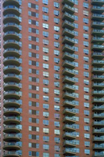 Skyscraper with apartments for rent, New York City, USA