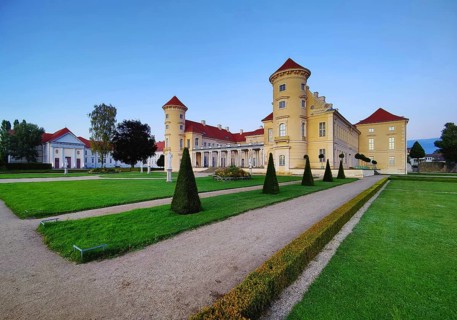 Rheinsberg Castle, front side, prime example of Friederician Rococo, Ruppiner Land, Brandenburg,