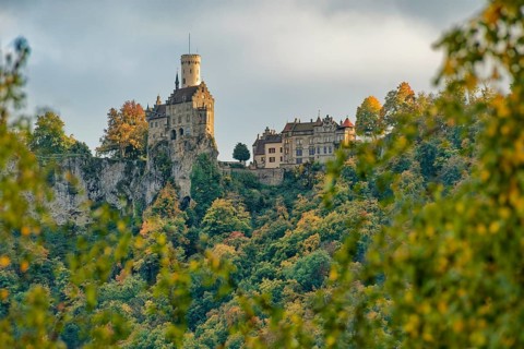Lichtenstein Castle, also known as Württemberg's fairytale castle, built in the style of
