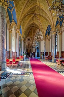 Count's Hall and Imperial Hall, Hohenzollern Castle, ancestral home of the House of Hohenzollern,