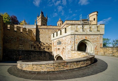 Eagle Tower and part of the fortification, Hohenzollern Castle, ancestral home of the House of