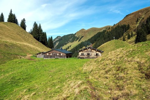 Hintere Einödsberg-Alpe, Einödsbach, Oberstdorf, Oberallgäu, Allgäu, Bavaria Germany