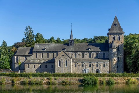 11th century Romanesque Abbey Church of St Peter, Église abbatiale Saint-Pierre d'Hastière,