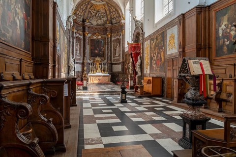 John the Evangelist church at 12th century Park Abbey, Abdij van Park, Premonstratensian abbey at